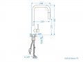 dimenzije kuhinjske armature Bloom Alveus