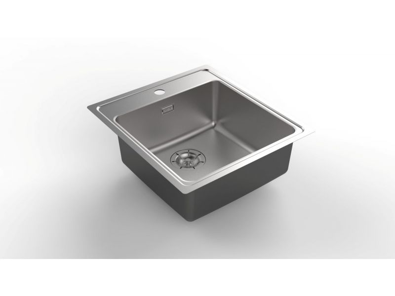 3D model enojnega nerjavnega pomivlnika Alveus One 20